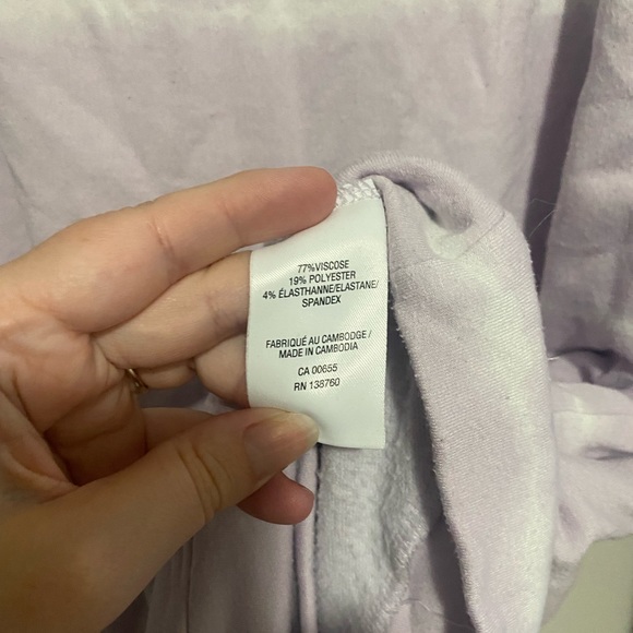 hyba purple tie dye crew neck pullover sweater - size medium - Picture 6 of 6